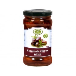 Černé olivy Kalamata bez pecky 290 g