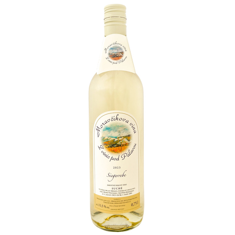 Siegerrebe 2025, suché, Moravčíkova vína
